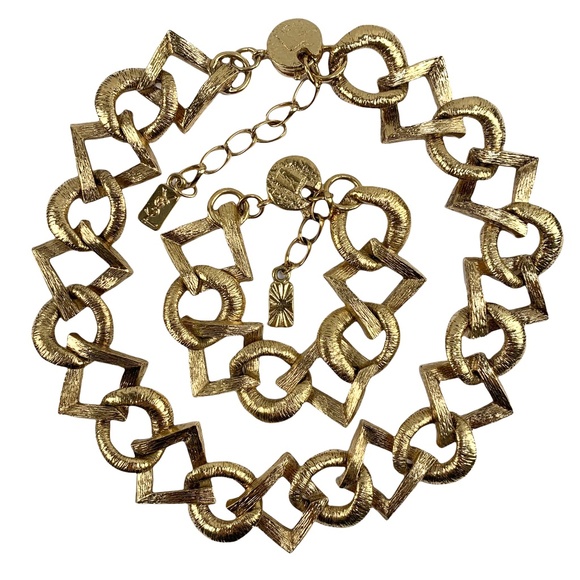 YSL *Rare* Vintage Necklace & Bracelet Set